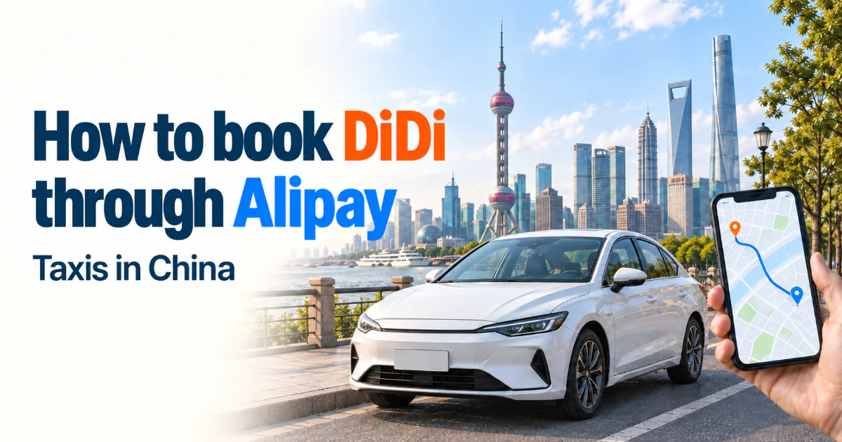 How to book DiDi through Alipay in China